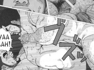 Hentai Manga : Hot muscular men fuck in this yaoi hentai!