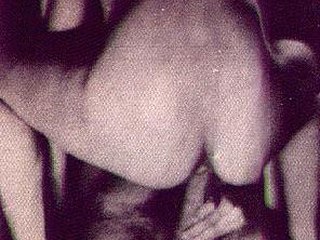 Classic Porn : Long stick sliding deeply inside vintage love tunnel exposed